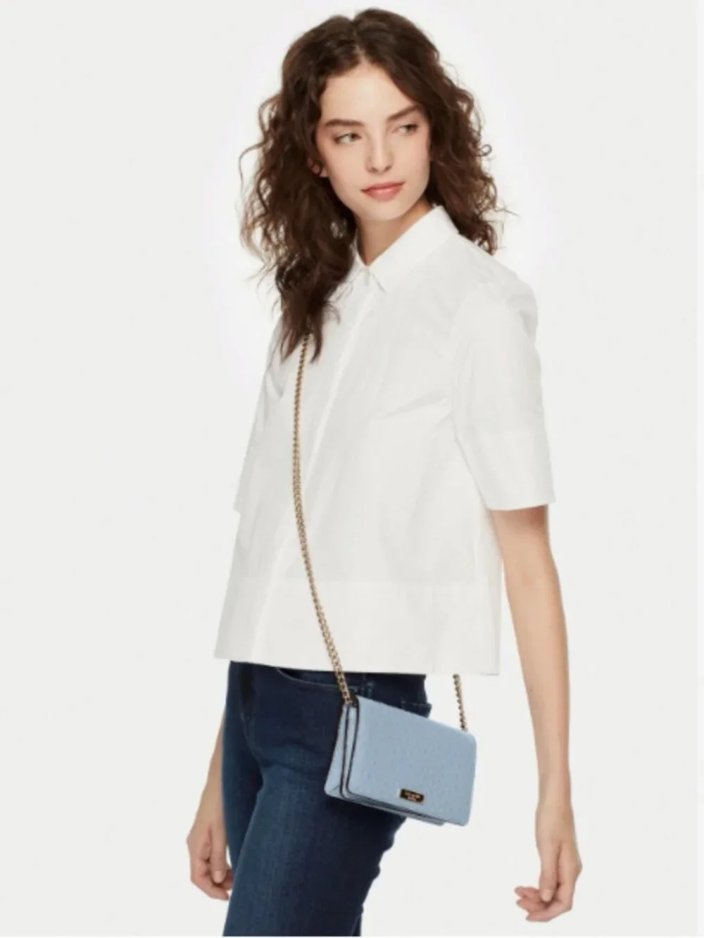 Kate Spade Leather Isabeli Alexander Avenue Crossbody Chain Bag